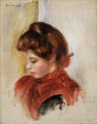 Pierre-Auguste Renoir - Girl in a Red Scarf, c. 1884