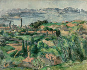 Paul Cézanne - View of the Bay of Marseille with the Village of Saint Henri, c. 1883