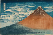 Katsushika Hokusai - Fine Wind, Clear Day, also known as Red Fuji, c. 1831