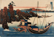Katsushika Hokusai - Poem by Chunagon Yakamochi, c. 1839