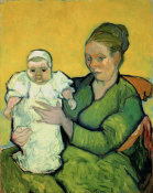 Vincent van Gogh - Portrait of Madame Augustine Roulin and Baby Marcelle, 1888 or 1889