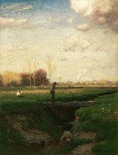 George Inness - Short Cut, Watchung Station, New Jersey, 1883