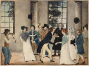 unknown American artist - The Wedding, c. 1805-1809