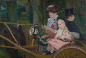 Mary Cassatt - A Woman and a Girl Driving, 1881