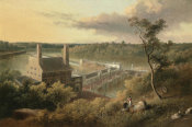 Thomas Doughty - View of the Waterworks, on the Schuylkill Seen from the Top of Fairmount, Philadelphia, 1826