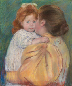 Mary Cassatt - Mother and Child (Maternal Kiss), 1897