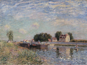 Alfred Sisley - The Canal at Saint-Mammès, 1885