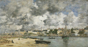 Eugène Boudin - View of Trouville, 1873