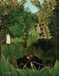 Henri Rousseau - The Merry Jesters, 1906