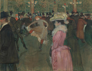 Henri de Toulouse-Lautrec - At the Moulin Rouge: The Dance, 1890