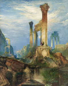 Thomas Moran - Ruins on the Nile, 1858