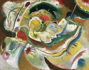 Vasily Kandinsky - Little Painting with Yellow (Improvisation), 1914