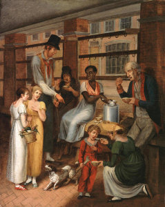 John Lewis Krimmel - Pepper-Pot: A Scene in the Philadelphia Market, 1811
