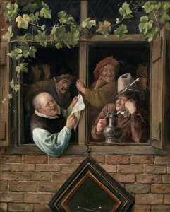 Jan Steen - Rhetoricians at a Window, 1658-1665