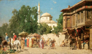 Alberto Pasini - Street in Damascus, 1871