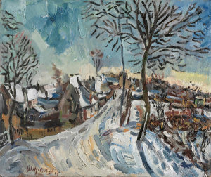 William Johnson - Winter in Kerteminde, c. 1930-1934