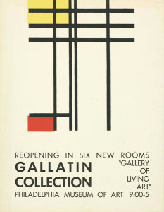 PMA exhibition poster - Gallatin Collection, 1954