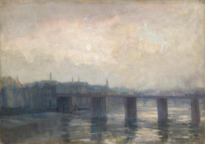 Henry Ossawa Tanner - Low Tide, Cannon Street Bridge, c. 1901-1903