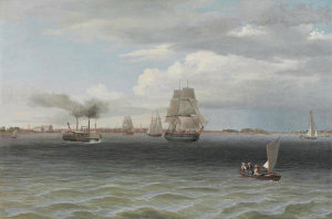 Thomas Birch - Philadelphia Harbor, c. 1835-1850
