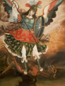 unknown Peruvian artist - Saint Michael the Archangel, 18th century