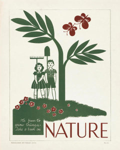 unknown WPA artist - Take a Book on Nature, c. 1936-1941