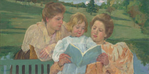 Mary Cassatt - Family Group Reading, 1898