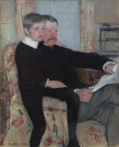 Mary Cassatt - Alexander J. Cassatt and His Son, Robert Kelso Cassatt, 1884