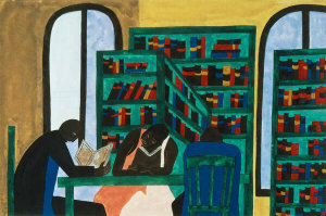 Jacob Lawrence - The Libraries Are Appreciated, 1943