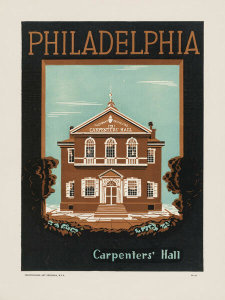 unknown WPA artist - Philadelphia – Carpenters’ Hall, c. 1936–1941