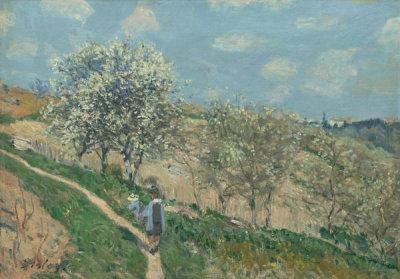 Alfred Sisley - Landscape (Spring at Bougival), c. 1873
