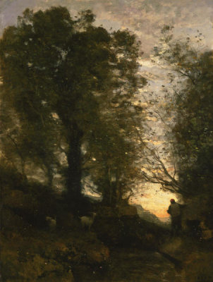 Camille Corot - Goatherd of Terni, c. 1871