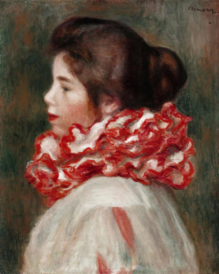 Pierre-Auguste Renoir - Girl in a Red Ruff, c. 1896