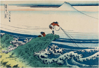 Katsushika Hokusai - Kajikazawa in Kai Province or Cormorant Fisherman, c. 1831