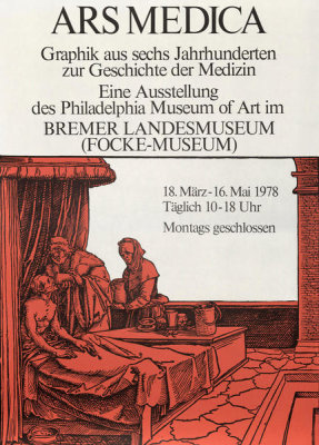 PMA exhibition poster - Ars Medica: 600 Years of Medical Illustration, 1978
