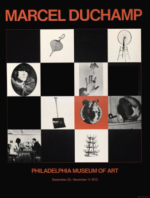 PMA exhibition poster - Marcel Duchamp, 1973