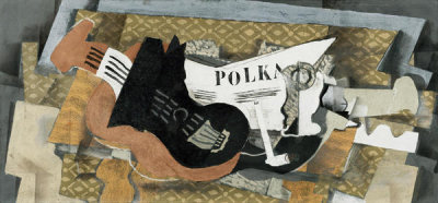 Georges Braque - Guitar and Pipe (Polka), 1920-1921