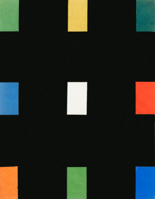 Ellsworth Kelly - Nine Colors on Black IV, 1954