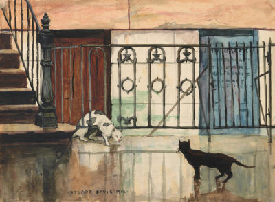 Stuart Davis - Two Cats, 1912