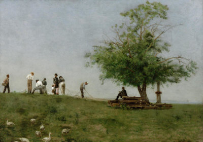 Thomas Eakins - Mending the Net, 1881
