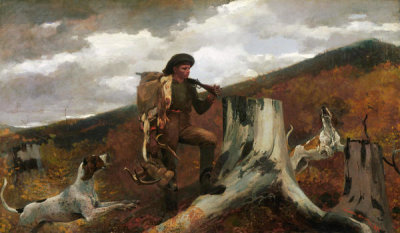Winslow Homer - A Huntsman and Dogs, 1891