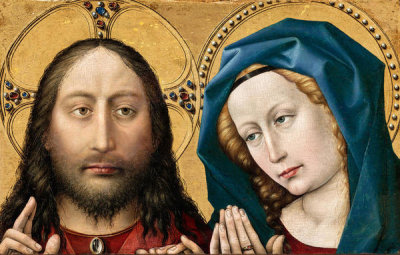 Robert Campin, also called the Master of Flemalle - Christ and the Virgin, c. 1430-1435