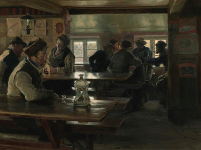 Peter Severin Krøyer - Interior of a Tavern, 1886