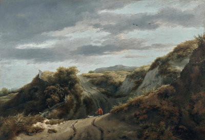 Jacob Isaacksz. van Ruisdael - Dunes, early 1650s