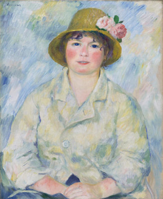 Pierre-Auguste Renoir - Portrait of Aline Charigot (later Madame Renoir), c. 1885