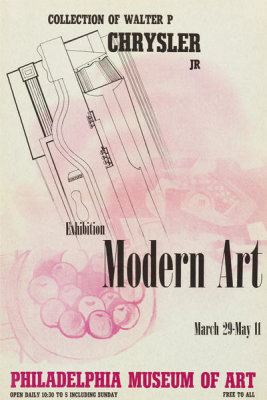 PMA exhibition poster - Modern Art Collection of Walter P Chrysler Jr., 1941