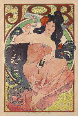 Alphonse Maria Mucha - Poster for Job Cigarette Papers, 1898
