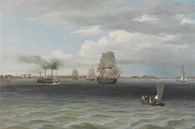 Thomas Birch - Philadelphia Harbor, c. 1835-1850
