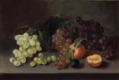 Mary Jane Peale - Grapes and Peaches, 1864