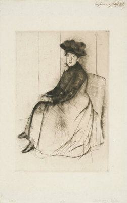 Mary Cassatt - Reflection, c. 1890