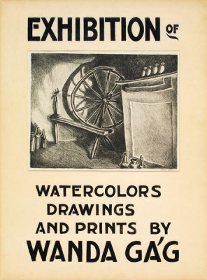 Wanda Gág - Exhibition of Watercolors, Drawings, and Prints by Wanda Gag (poster), 1928